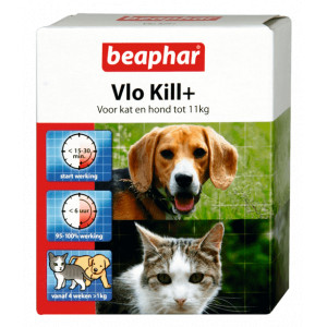 Afbeelding Beaphar Vlo Kill (tot 11 kg) kat en hond 6 Tabletten door Brekz.nl