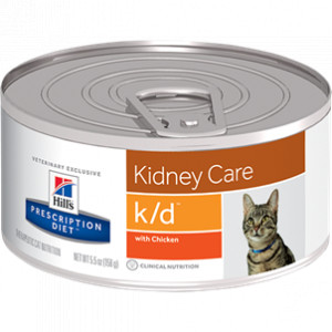 Afbeelding Hill's Prescription Diet Kat K/D 156 gr blik kattenvoer 1 tray (24 blikken) door Brekz.nl