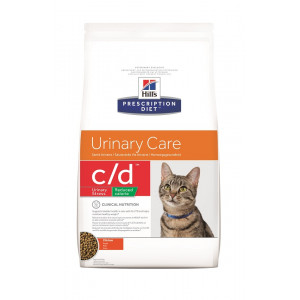 Hill's Prescription Diet C/D Urinary Stress Reduced Calorie kattenvoer 8 kg