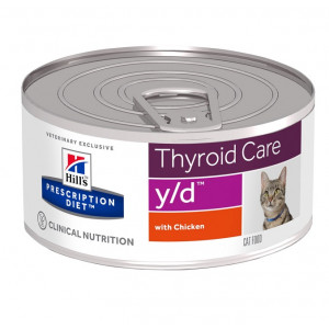 Afbeelding Hill's Prescription Diet Y/D blik kattenvoer 1 tray (24 blikken) door Brekz.nl