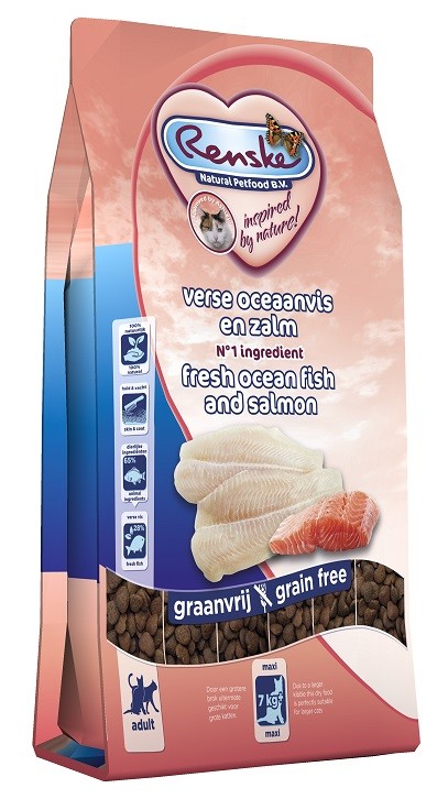 Renske Maxi Grainfree Super Premium verse oceaanvis en zalm kattenvoer