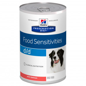 Hill's Prescription D/D Food Sensivities hondenvoer zalm (370 g blik)