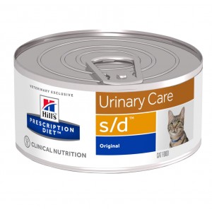 Afbeelding Hill's Prescription Diet S/D 156 gr blik kattenvoer 1 tray (24 blikken) door Brekz.nl