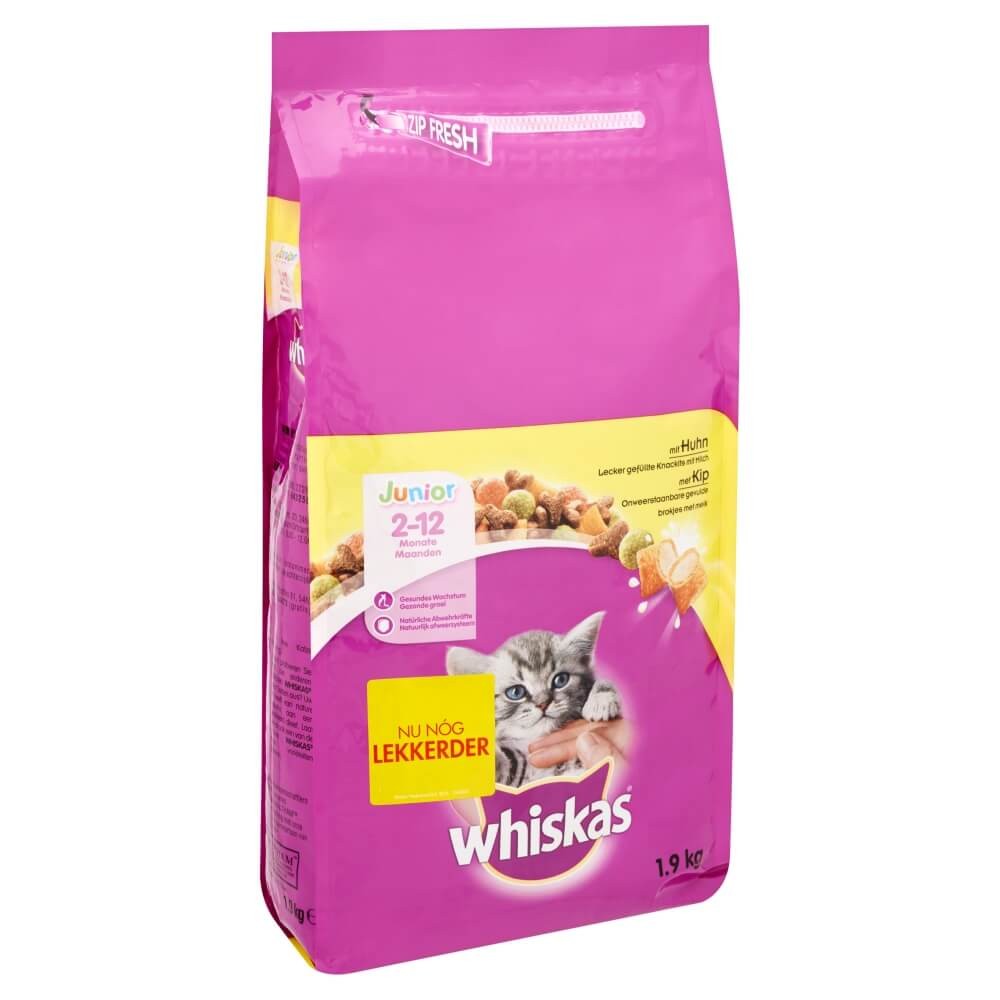 Whiskas Junior met kip kittenvoer