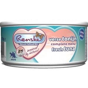 Afbeelding Renske Kat Vers Tonijn 70 gram 1 tray (24 blikken) door Brekz.nl