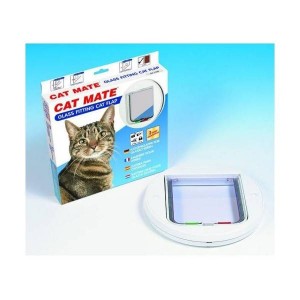 Afbeelding Cat Mate 210 Kattenluik Wit (Glas/Dunne deuren) Kattenluik door Brekz.nl