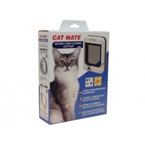 Afbeelding Cat Mate 4-way Rotary Kattenluik 358 Wit Per stuk door Brekz.nl