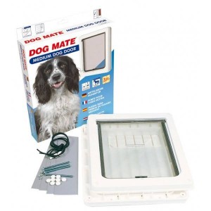 Afbeelding Dog Mate 215 Medium Hondenluik Wit door Brekz.nl