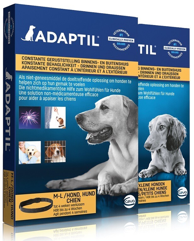 Afbeelding van 2x Medium/Large Adaptil halsband voor de hond