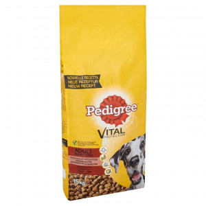 Afbeelding Pedigree Maxibrok Rund & Rijst hondenvoer 15 kg door Brekz.nl