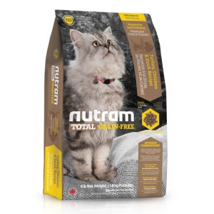 Afbeelding Nutram Graanvrij Kalkoen, Kip & Eend T22 kattenvoer 6,8 kg door Brekz.nl