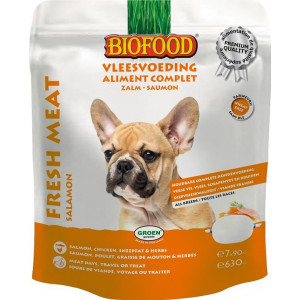 Afbeelding Biofood Vleesvoeding Zalm hondenvoer Per verpakking door Brekz.nl