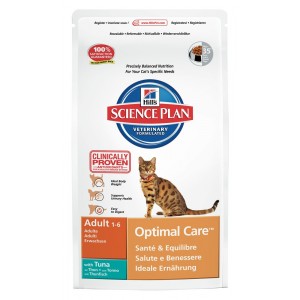 Hill's Optimal Care Adult Tonijn kattenvoer 2 x 2 kg Hill's Optimal Care Adult Tonijn kattenvoer 2 x 2 kg
