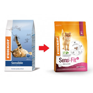 Afbeelding Fokker Sensi-Fit kattenvoer 10 kg door Brekz.nl