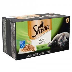 Afbeelding Sheba Sauce Lover Selectie van de Chef 85 gr 1 doosje (8 kuipjes) door Brekz.nl