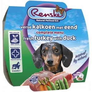 Renske Vers Vlees - Kalkoen met eend - 8 x 100 gram