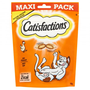 Catisfactions met kip kattensnoep maxi pack 180 g