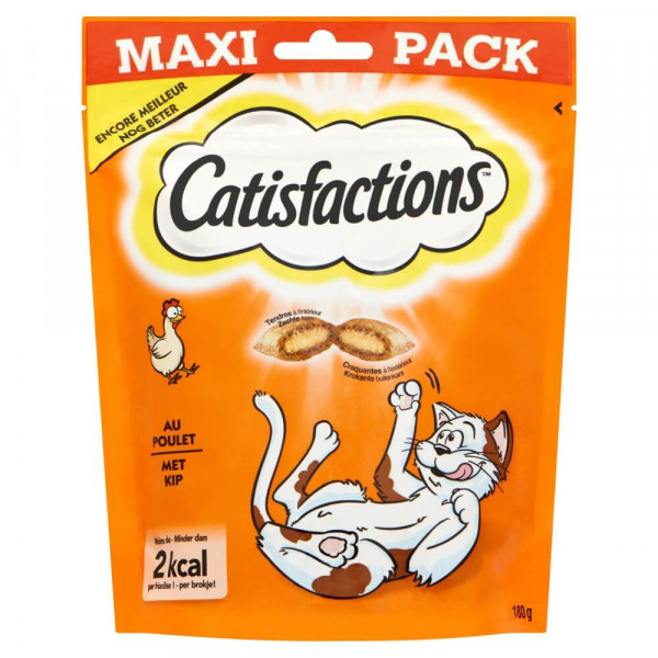 Catisfactions Kip 180 gr kattensnoep 180 g