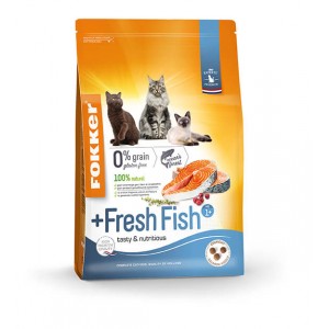 Afbeelding Fokker Adult + Fresh Fish kattenvoer 7 kg door Brekz.nl