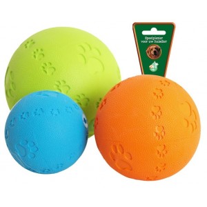 Rubber bal met pootjes en piep