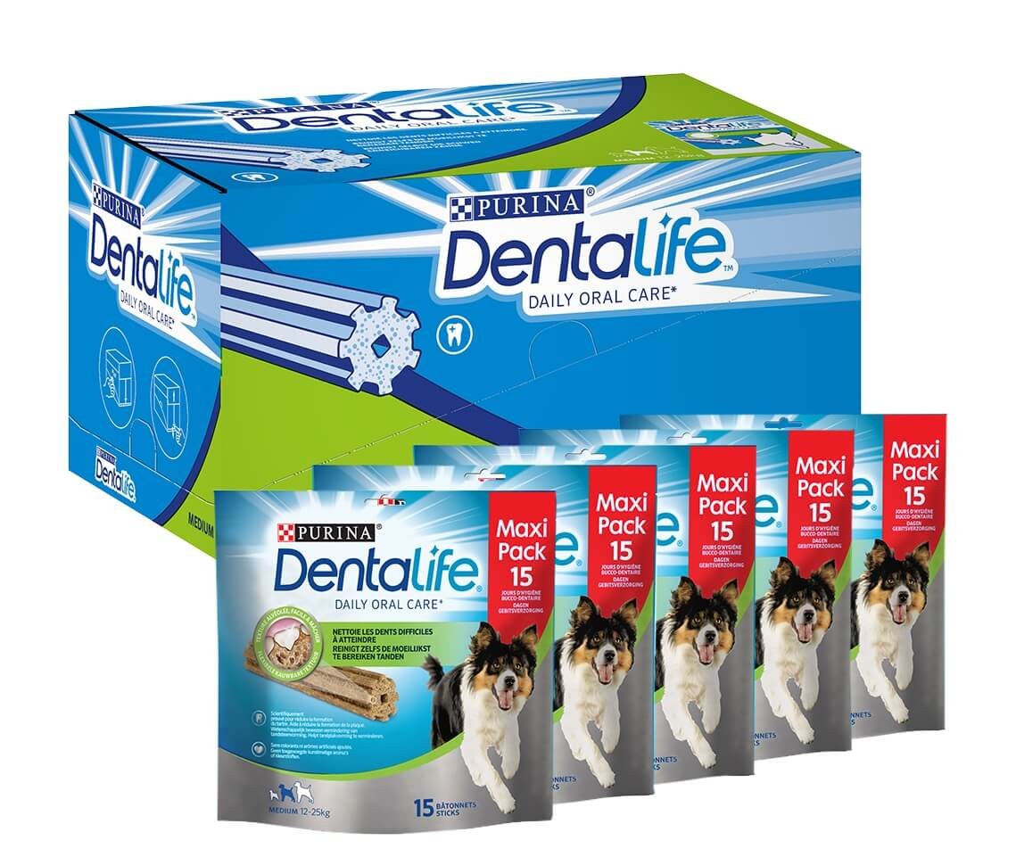 Afbeelding van 15 Sticks Hondensnacks | Daily Oral Care Medium 15 Kauwsticks / Maxipack 1xDentaLife