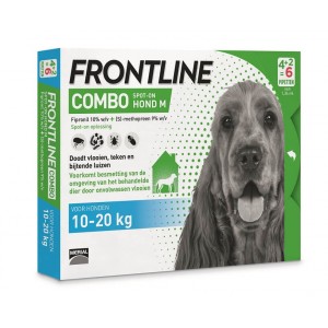 Frontline Combo Spot-On Hond M 3 pipetten 2 x 6 pipetten