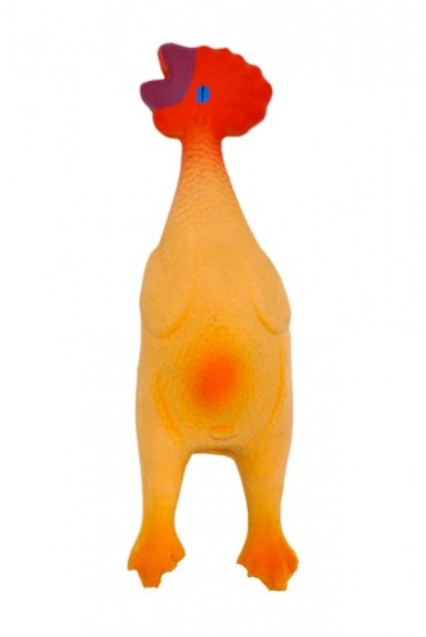 Latex kip speelgoed voor de hond