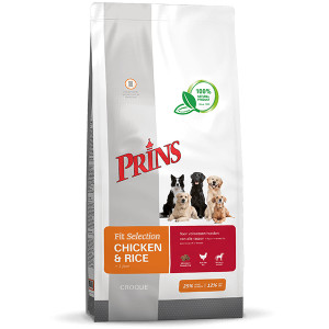 Afbeelding Prins Fit Selection Kip & Rijst Hondenvoer 15 kg door Brekz.nl