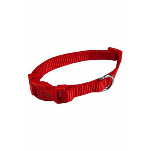 Afbeelding Nylon Halsband Rood voor honden L door Brekz.nl