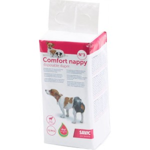 Afbeelding Hondenluiers Savic Comfort Nappy 12 stuks Size 2 door Brekz.nl