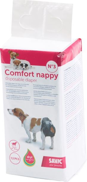 Hondenluiers Savic Comfort Nappy 12 stuks
