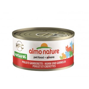 Almo Nature HFC Natural Kip en Garnaaltjes 70 gr Per 24 (Natural)