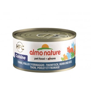 Afbeelding Almo Nature HFC Natural met Tonijn, Kip en Kaas 70 gr Per 24 (Natural) door Brekz.nl