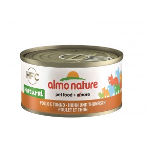 Afbeelding Almo Nature HFC Natural Kip en Tonijn 70 gr Per 24 (Natural) door Brekz.nl