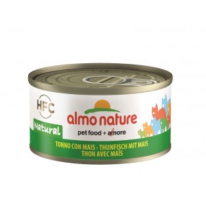 Afbeelding Almo Nature Natural Tonijn met Mais 70 gr Per 24 (Natural) door Brekz.nl