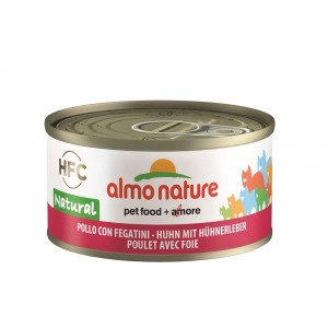 Afbeelding Almo Nature HFC Natural Kip en Lever 70 gram Per 6 (Legend) door Brekz.nl