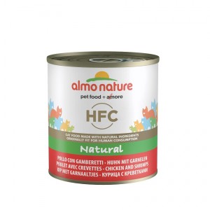 Afbeelding Almo Nature HFC Natural Kip & Garnalen 280 gr Per 12 door Brekz.nl