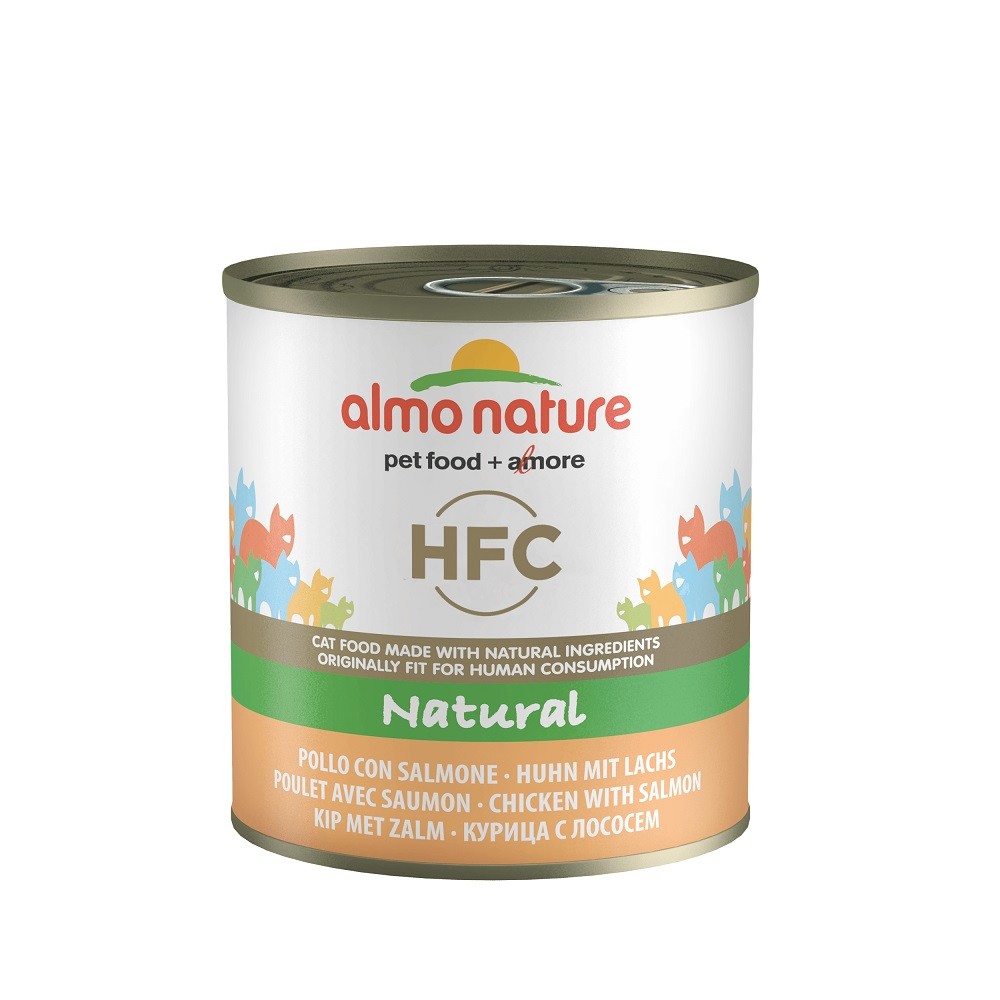 Almo Nature HFC Natural kip met zalm natvoer kat (280 g)