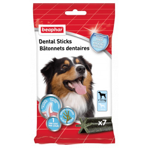 Afbeelding Beaphar Dental Sticks middel / grote hond 1 x 7 sticks door Brekz.nl