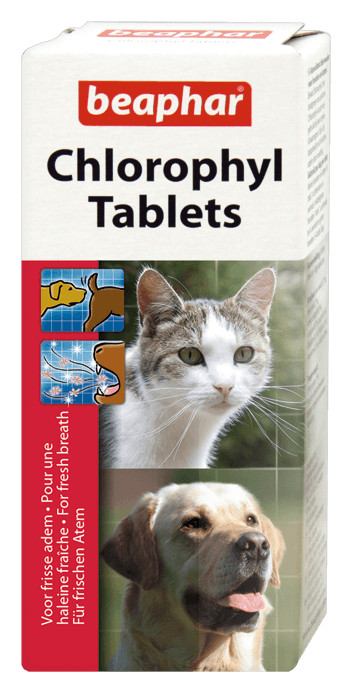 Afbeelding van 30 Tabl. Beaphar Chlorophyl Tabletten voor hond en kat