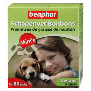 Afbeelding Beaphar Schapenvet Mini Bonbons met Zeewier Per verpakking door Brekz.nl