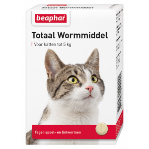 Afbeelding Beaphar Wormmiddel Totaal Kat 10 Tabletten door Brekz.nl