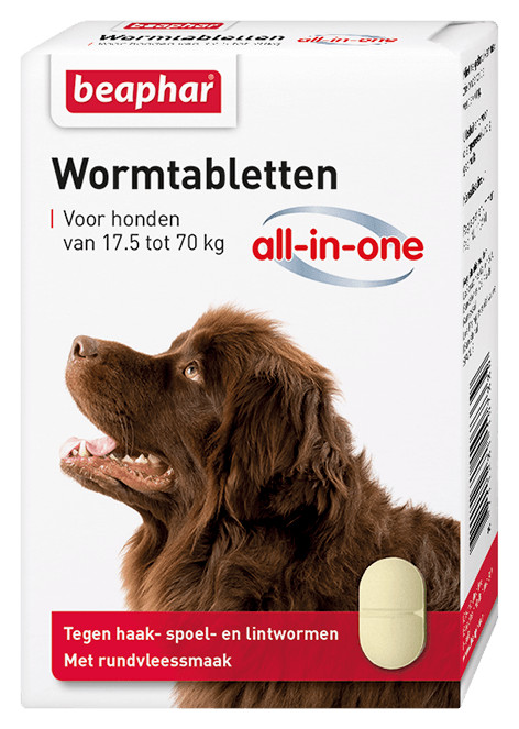 Beaphar Wormmiddel All-in-One (17,5 - 70 kg) hond