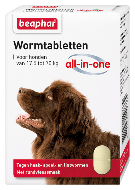 Beaphar Wormmiddel all-in-one (17,5 - 70 kg) hond