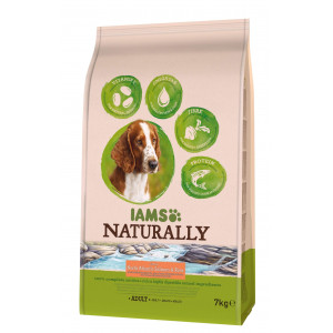 Iams Naturally Adult met zalm & rijst hondenvoer 2,7 kg afbeelding