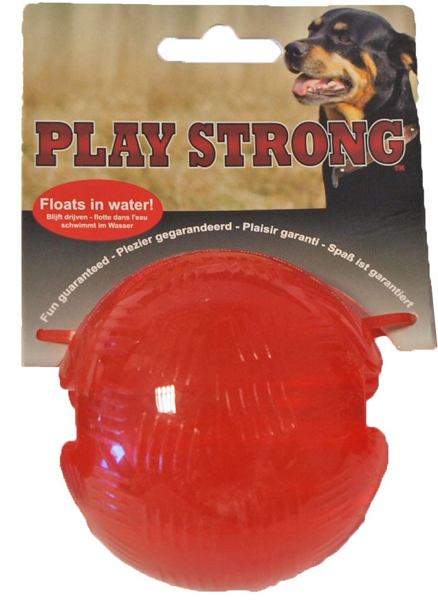 Krachtcel Bont Waar Playstrong Rubber Bal Groot voor honden goedkoop online