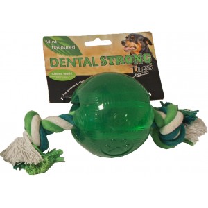 Afbeelding Dentalstrong Rubber Bal Groot voor honden Per stuk door Brekz.nl