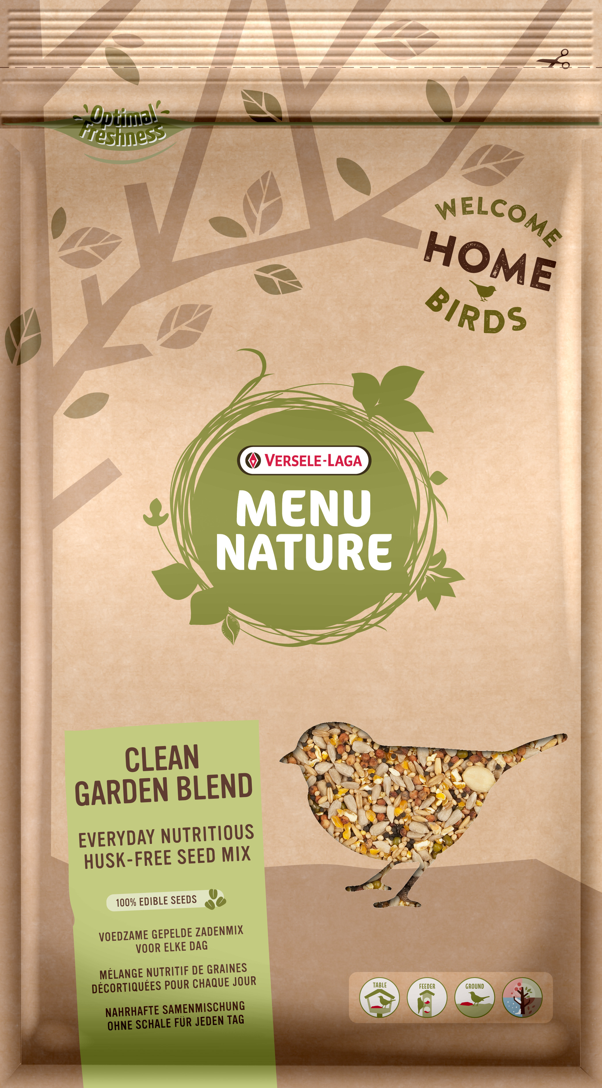 Versele-Laga Menu Nature Clean Garden Blend zadenmix strooivoer voor tuinvogels