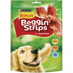 Afbeelding Bonzo Beggin' Strips voor de hond Per verpakking door Brekz.nl