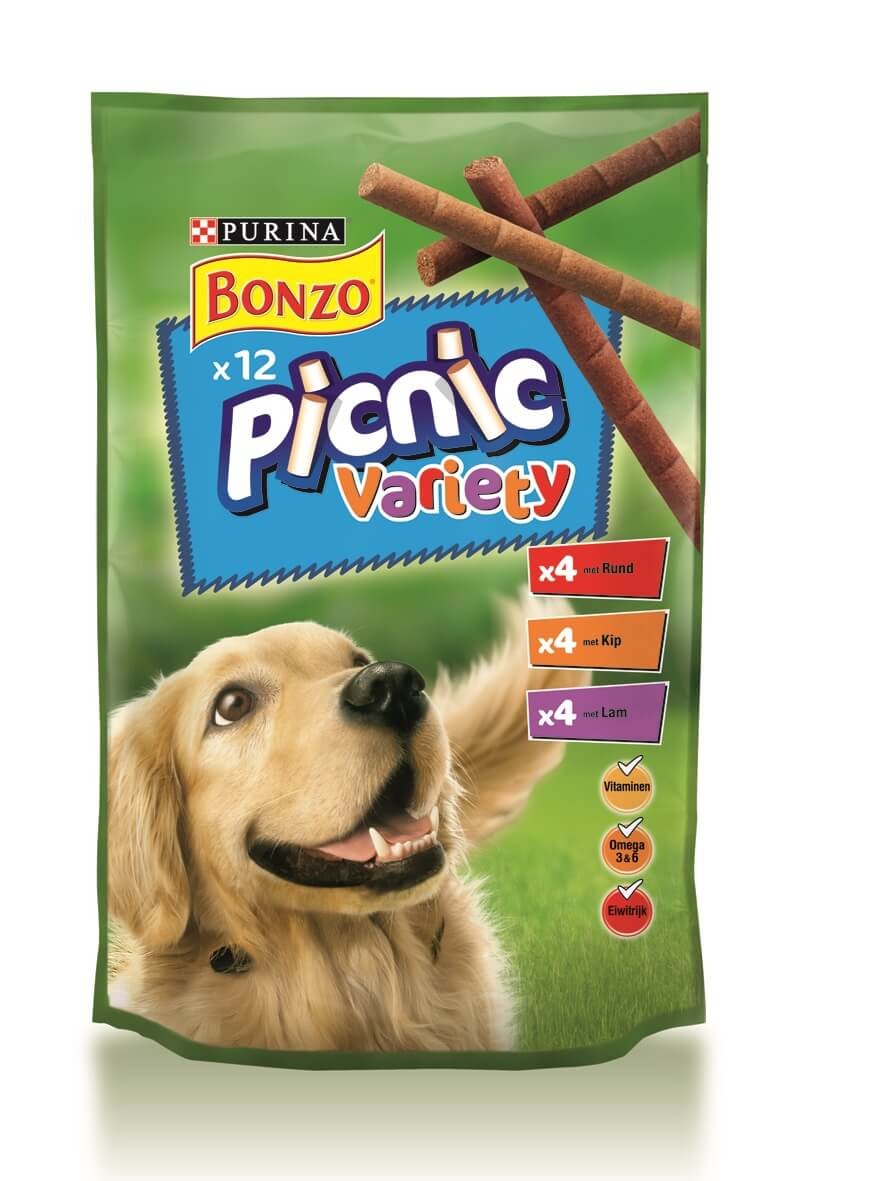 Purina Bonzo Picnic Variety hondensnacks (100 gr)